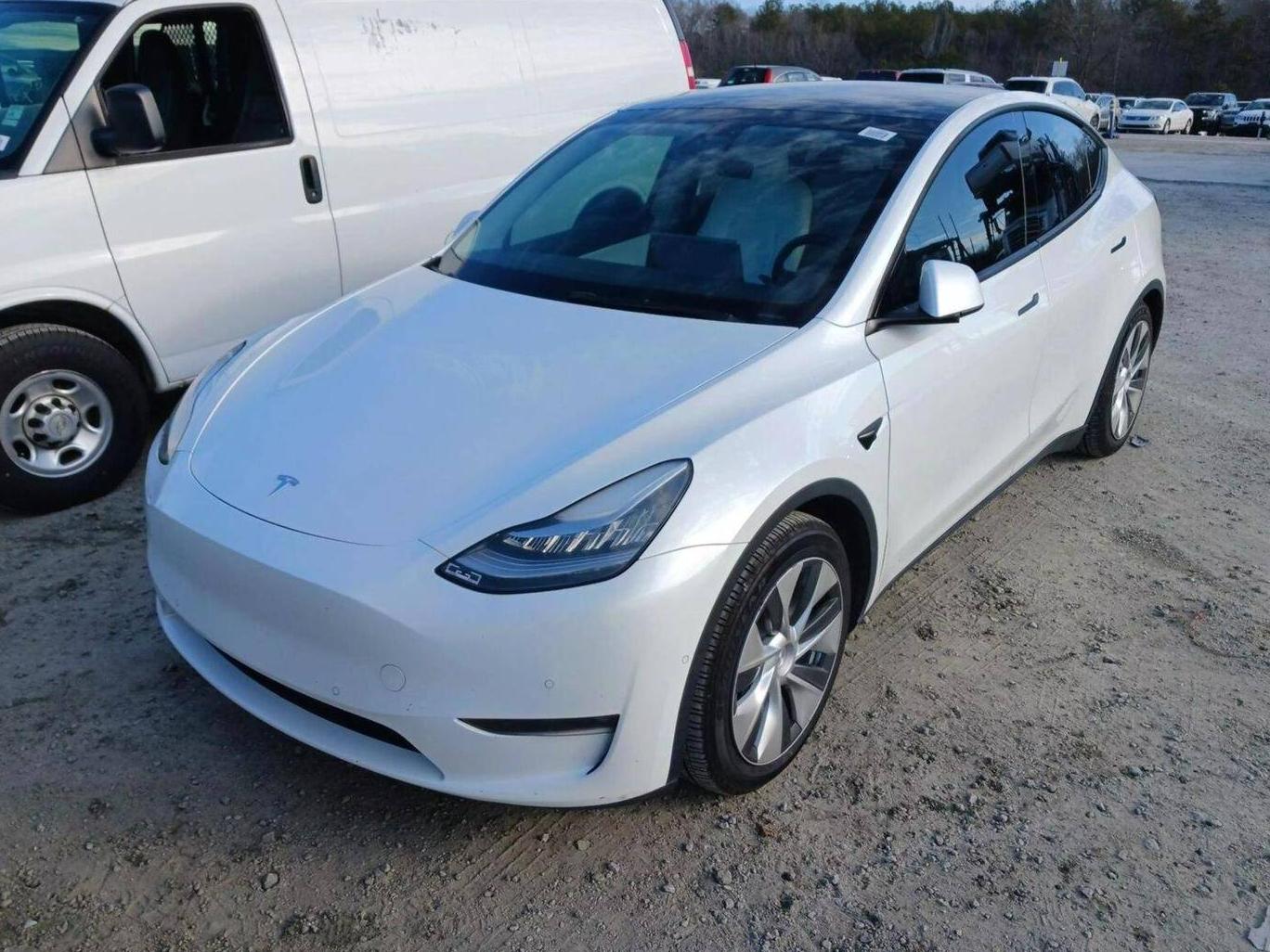 TESLA MODEL Y 2021 5YJYGAEEXMF189594 image